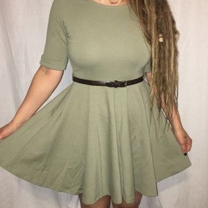 Altar’d State Olive Green Dress